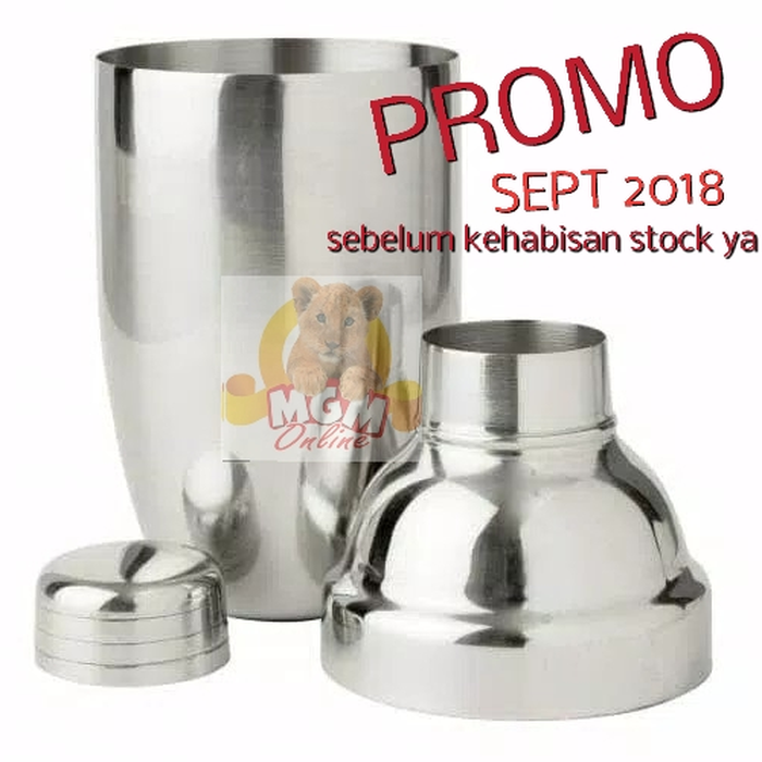 Cocktail Shaker 550ml / Pengocok Minuman Shaker Stainless