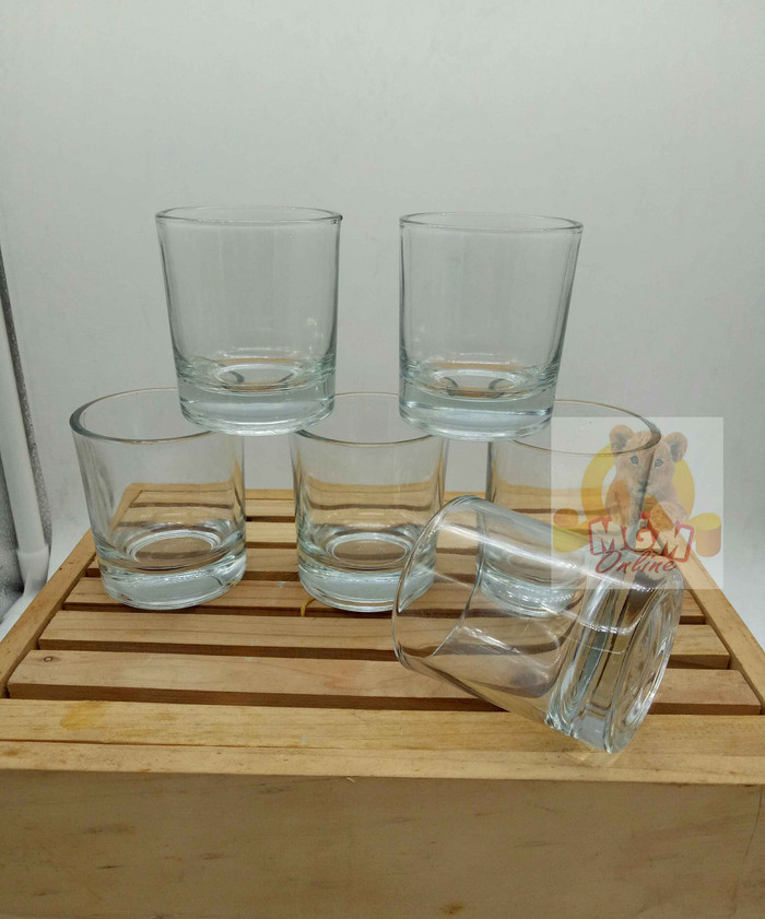 Gelas Sloki / Shot Glass / Gelas Wine Mini / Obat / Jamu / Lilin 80ML - Image 2