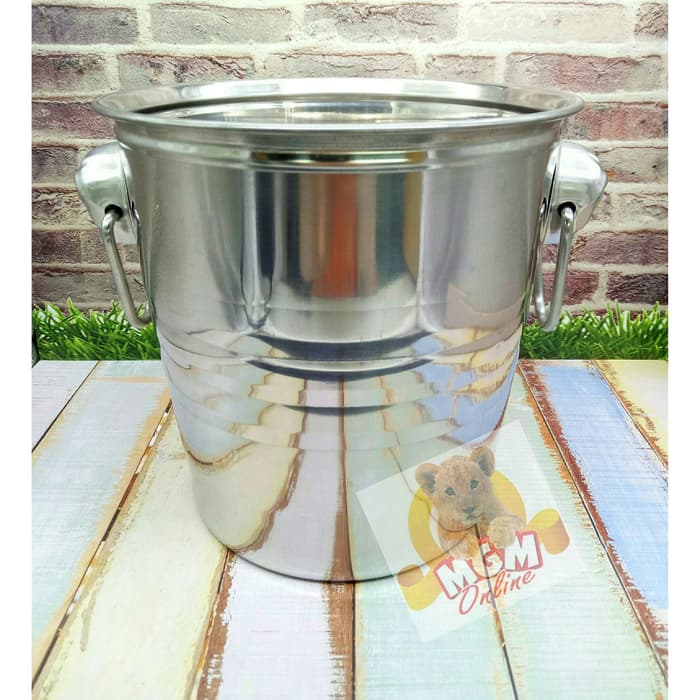 7.0L Tempat es batu ember Stainless - Ice bucket stainless lebar 26cm - Image 2