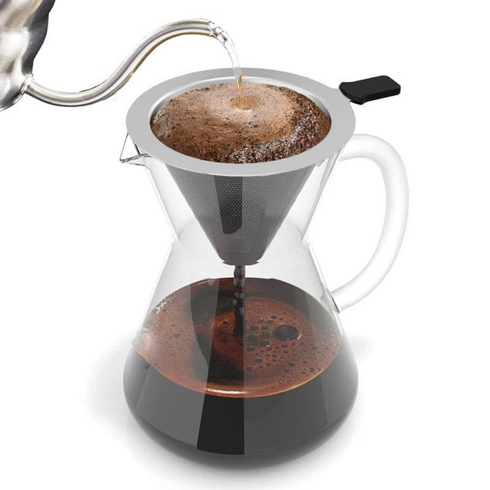 800ml Chemex glass handle + FREE Stainless Steel Paperless Filter 2236 - Image 3