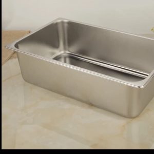 Food pan prasmanan Stainless ukuran 1/3 tinggi 15CM / Wadah Stainless