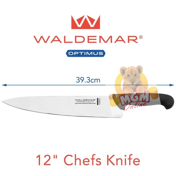 Waldemar Chefs knife 12inch - Pisau Dapur 30cm Optimus ORIGINAL - Image 4