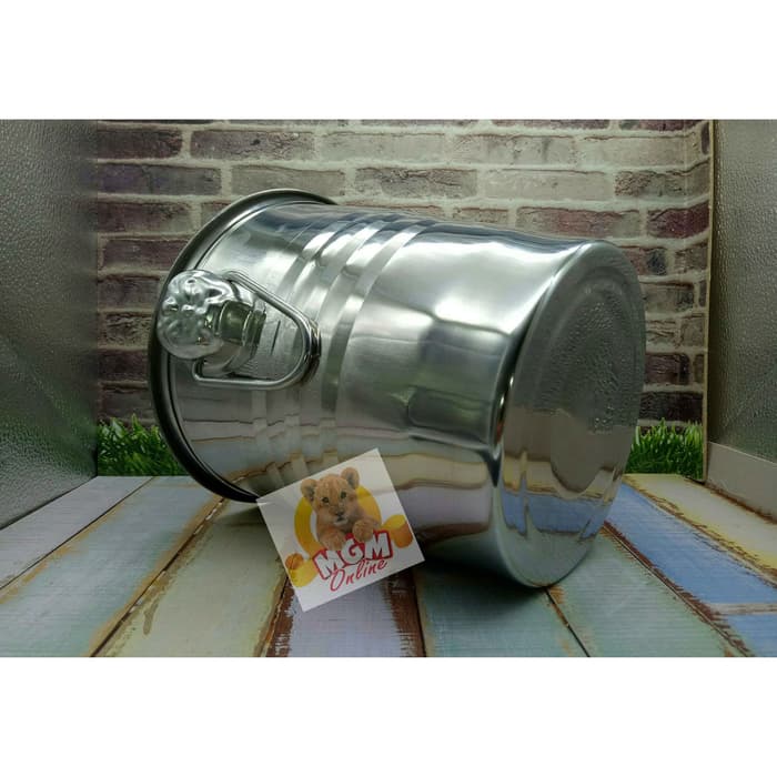 5.0L Tempat es batu ember Stainless - Ice bucket stainless lebar 21cm - Image 3