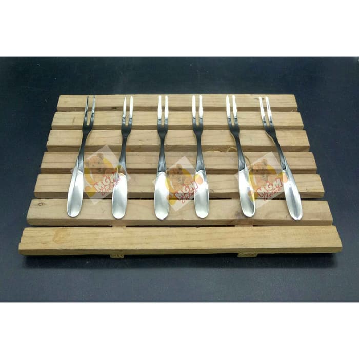Garpu buah Hotel 12cm Stainless Steel 18-10 garpu mini stainless 2537 - Image 5