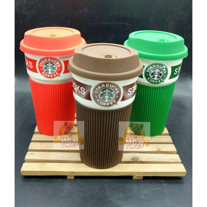 Gelas Starbucks / Mug Starbucks / Tumbler Starbucks Tutup Silicon