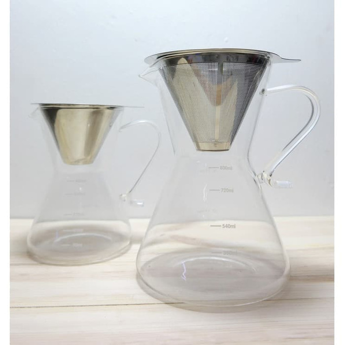 800ml Chemex glass handle + FREE Stainless Steel Paperless Filter 2236 - Image 2