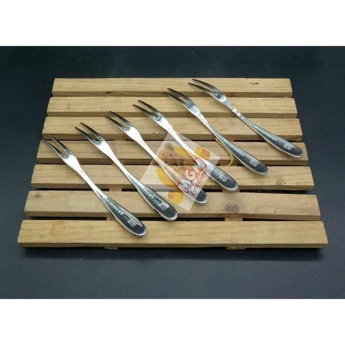 Garpu buah Hotel 12cm Stainless Steel 18-10 garpu mini stainless 2537 - Image 4