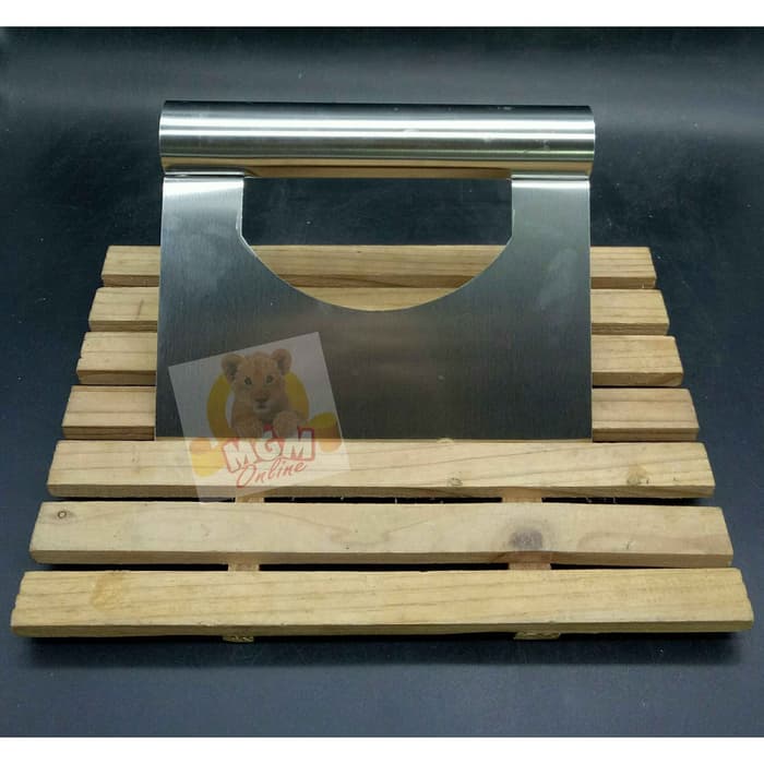 DOUGH CUTTER / PASTRY SCRAPPER Stainless Steel Pemotong Adonan 15CM - Image 4