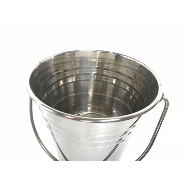 1.5L Tempat es batu ember Stainless - Ice bucket stainless lebar 15cm - Image 4