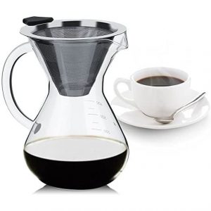 800ml Chemex glass handle + FREE Stainless Steel Paperless Filter 2236