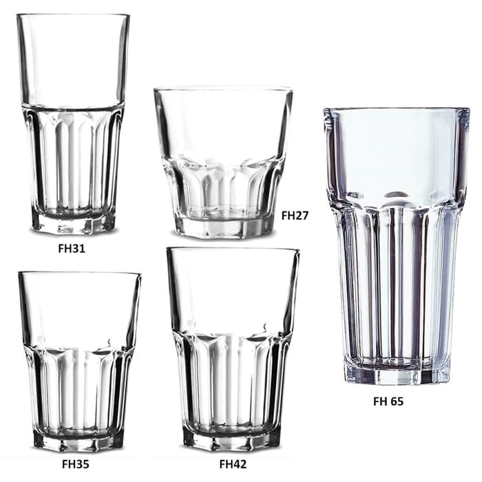 Barista Rock Glass 460ml Gelas Belimbing Gelas cocktail Glass Cafe FR - Image 4