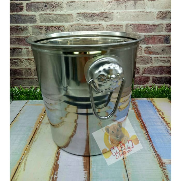 5.0L Tempat es batu ember Stainless - Ice bucket stainless lebar 21cm - Image 5