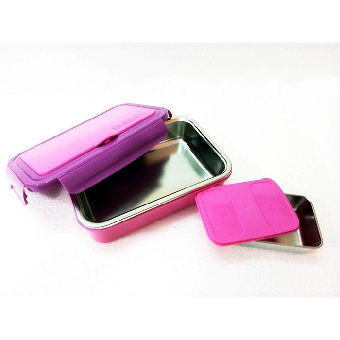 Dubblin Buffet 600ML Tempat makan Stainless ANTI TUMPAH Lock n Lock - Image 4