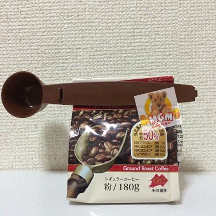 FOOD CLIP Sendok takar kopi dengan clip coffee measuring spoon 2in1 - Image 3