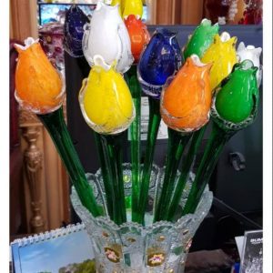 Bunga Crystal 35cm Hand made bunga kristal - Tulip