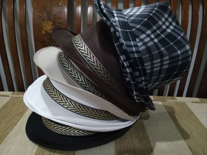 Topi Fedora Jazz motif & Polos / Topi Tompi / Topi Jazz unisex - Image 4