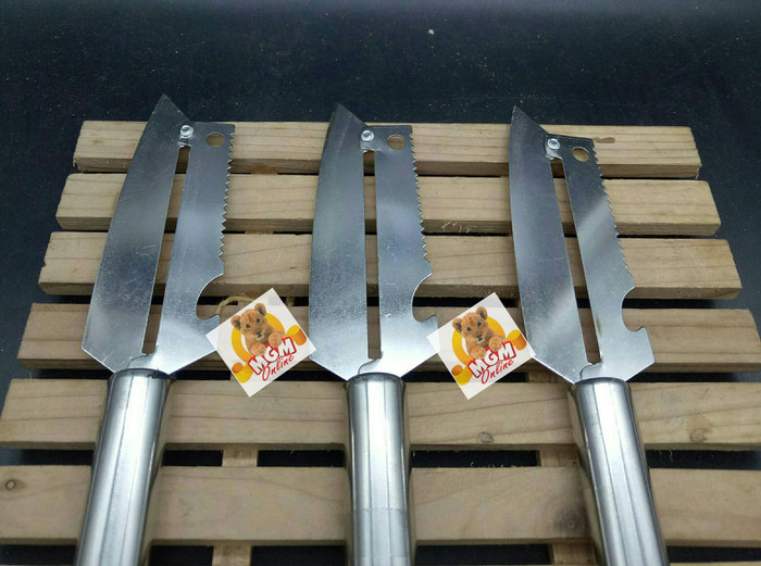 Stainless Tebal MAGIC Pisau 4in1 - Pisau & Peeler & Buka Botol & Serut - Image 3