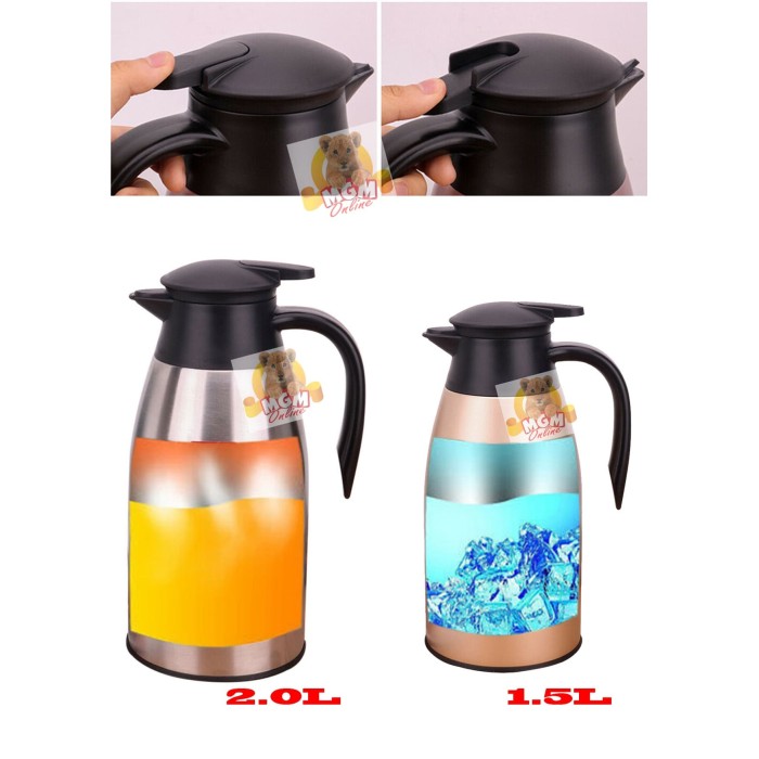 Termos Air panas tuang Full Stainless 1.5L / Vaccum Jug 1.5L / 1500ml - Image 5