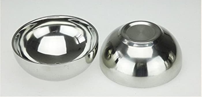 Mangkok mei Mangkok Stainless ANTI PANAS (Bersisi 2 Lapis) 7" / 18CM - Image 4