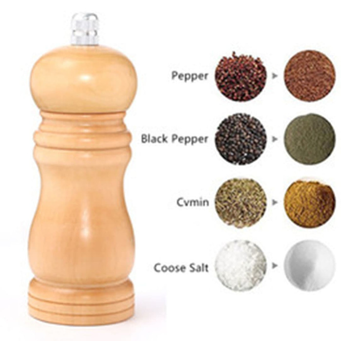 Gilingan Lada Merica Bumbu / Salt Pepper Mill Manual Grinder Kayu 8inch