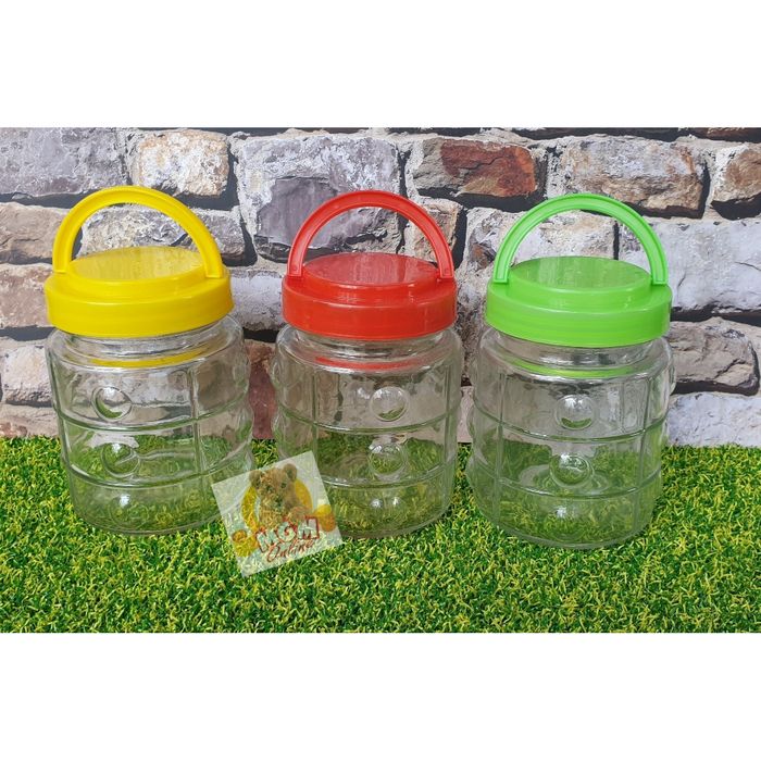 Mini Jadul toples kaca 350ml dengan tutup dapat dicantel - Image 2
