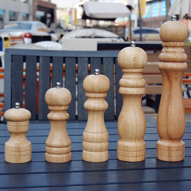 Gilingan Lada Merica Bumbu / Salt Pepper Mill Manual Grinder Kayu 8inch - Image 4