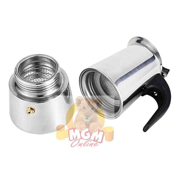 Mocha Pot Stainless 6cup / Espresso Maker Stainless 6Cup 2390 - Image 3