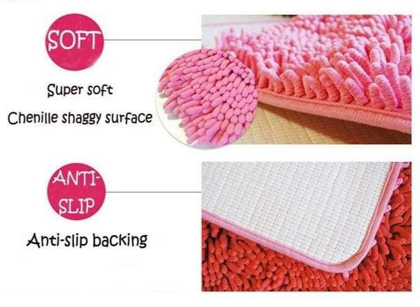 PREMIUM Keset Kaki Cendol ANTI SLIP 60cm x 40cm keset kaki microfiber - Image 3