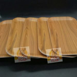 Nampan Nota - Nampan Bon motif Kayu Bahan Melamine 23 x 13 Cm