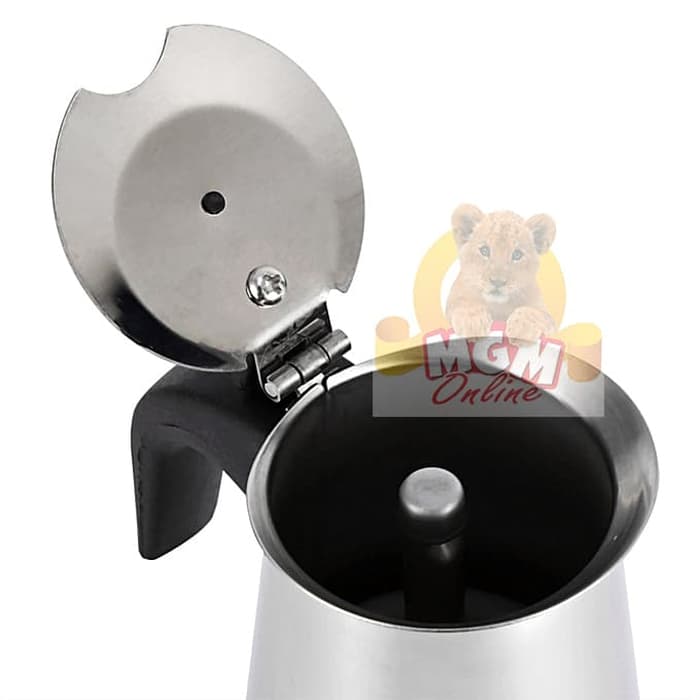 Mocha Pot Stainless 6cup / Espresso Maker Stainless 6Cup 2390 - Image 5