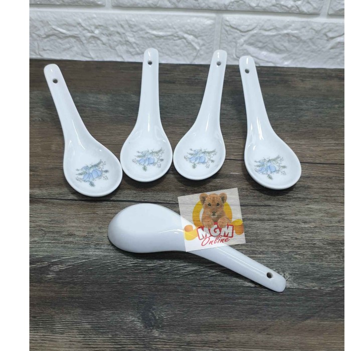 MOTIF Sendok bebek Keramik - sendok keramik bubur 12.5cm sendok bubur - Image 3