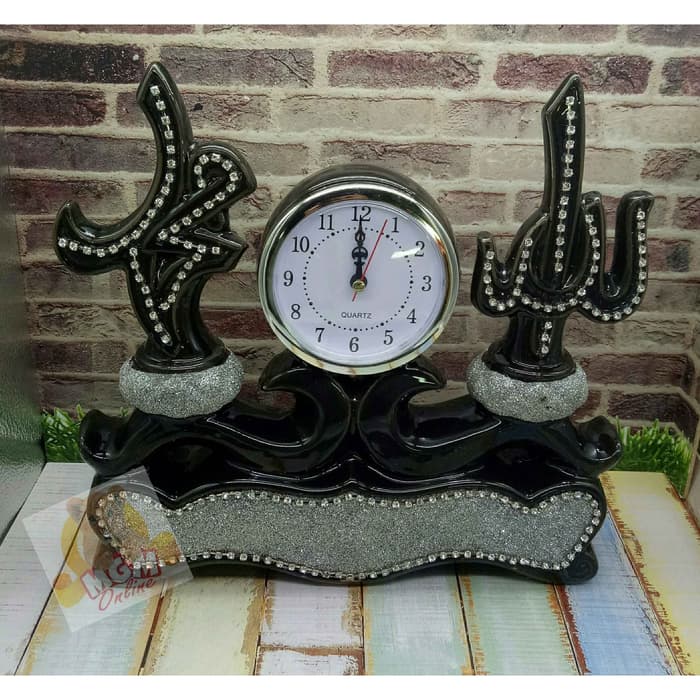 Pajangan Keramik Allah & Muhammad kaligrafi Jam kaligrafi T27CM 2513 - Image 3