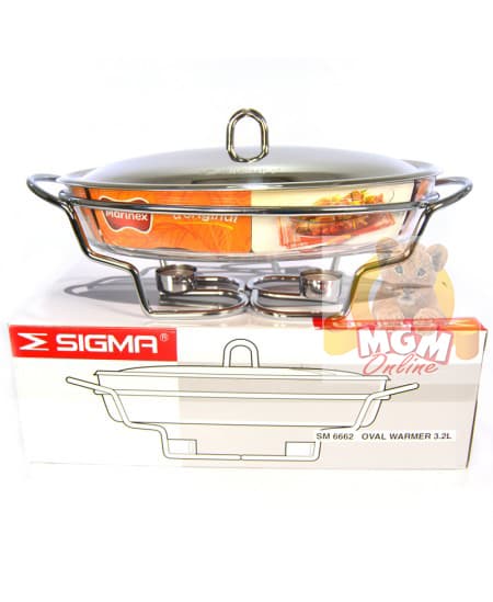 Prasmanan Pemanas Makanan Oval 3.2L SIGMA / Oval Food Warmer 3.2L - Image 3