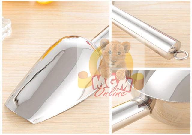 Sendok Skop Es Batu Stainless 8.5inch / 20CM ( Skop Beras / Skop Gula ) - Image 3