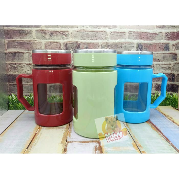 Platinum Gelas kaca gagang 500ml & Lapisan plastik keren - Image 4