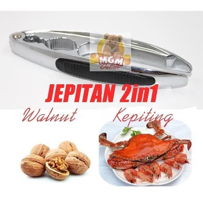 Jepitan Kepiting Stainless capitan kepiting Walnut Clip - Image 3