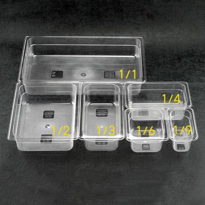 Polycarbonate Food pan 1/2 tinggi 15CM - foodpan 1/2 T15 tahan 100C