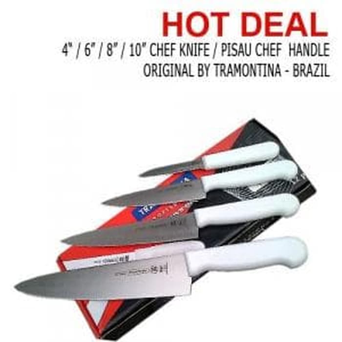 Made in Brazil Tramontina Fruit Knife 4inch / Pisau Dapur Tramontina 10CM - Image 2