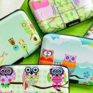Kartu Kredit Wallet Dompet Aluminium Burung hantu / OWL