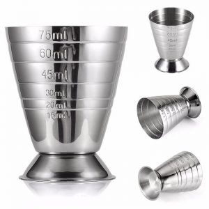 PREMIUM jigger 75ml to 15ml Mojito Measurer Coffee Shot Cup Measuring