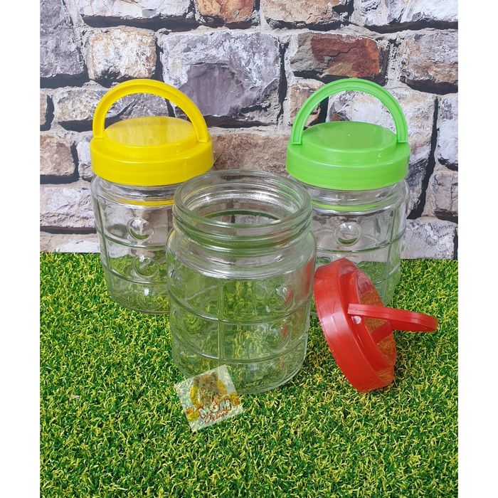 Mini Jadul toples kaca 350ml dengan tutup dapat dicantel - Image 4
