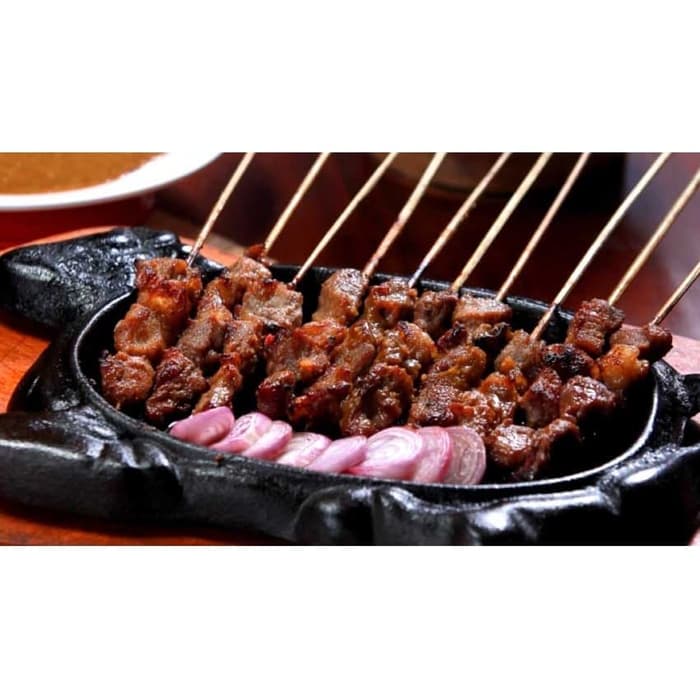 Iron Cast hot plate Sapi 30cm bahan tebal dgn alas Kayu hotplate 2600 - Image 3