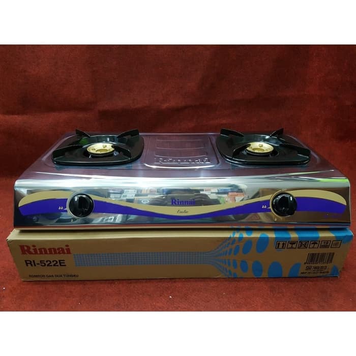 RI-522E Rinnai kompor Gas rinnai 2 tungku STAINLESS EDITION RI 522E - Image 5