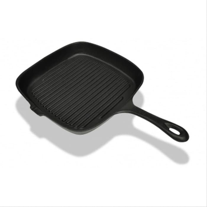 Iron Cast Grill Kotak 23cm Besi Cor SUPER TEBAL dgn corong minyak 2604 - Image 5