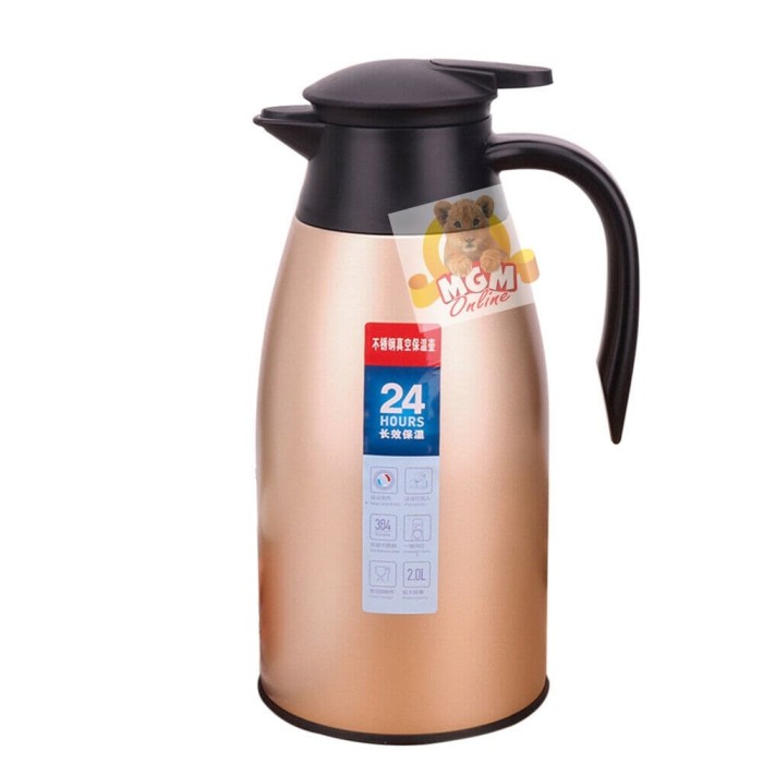 Termos Air panas tuang Full Stainless 2.0L / Vaccum Jug 2.0L / 2000ml - Image 3