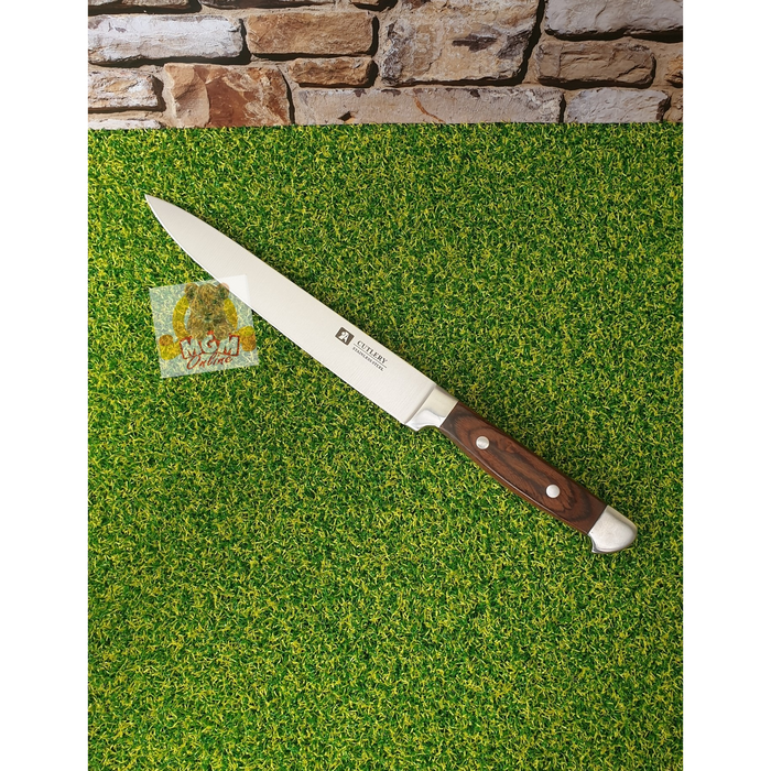 SPECIAL Kayu Handle Pisau Carving 8inch (20CM) Super Tajam Stainless 2726 - Image 5