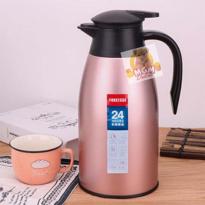 Termos Air panas tuang Full Stainless 2.0L / Vaccum Jug 2.0L / 2000ml - Image 2