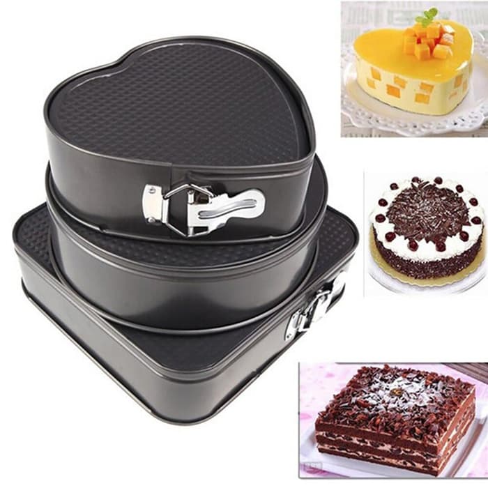 Set3 bentuk Loyang teflon bongkar pasang loyang kue cetakan - 2704 - Image 2