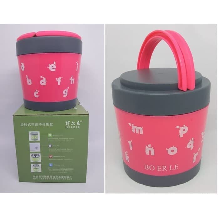 Rantang Kerucut susun 2 Lunch Box Tempat Makan Lauk Stainless 1300ml - Image 3