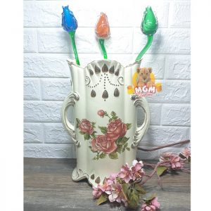 Vas Bunga keramik Porcelain Pot Bunga T36cm pot bunga MEWAH